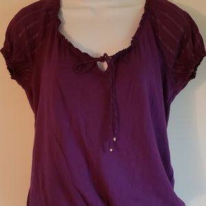 FADED GLORY PRETTY SUMMERY PURPLE TOP